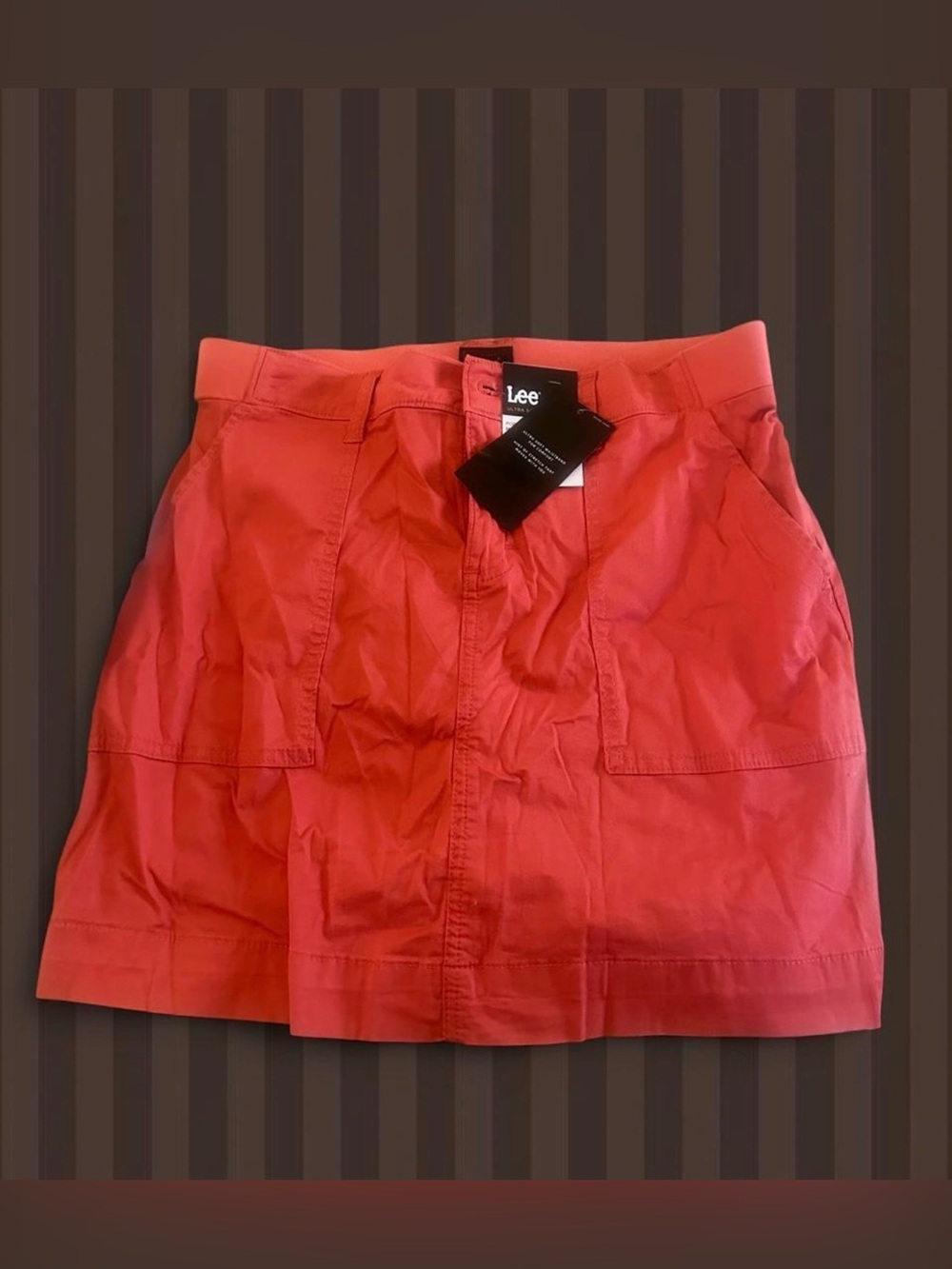 Lee Coral-Red Skirt